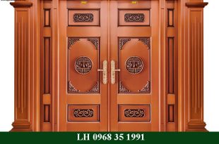 Dịch vụ làm cửa sắt giả gỗ tại TP HCM giá rẻ