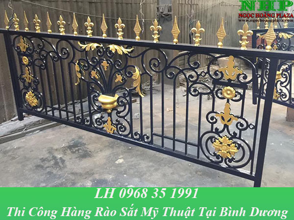 Thi công làm hàng rào sắt mỹ thuật tại Bình Dương chuyên nghiệp, giá rẻ