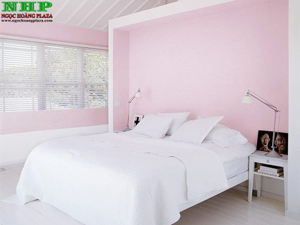 Chọn màu sơn phòng ngủ màu hồng nhạt