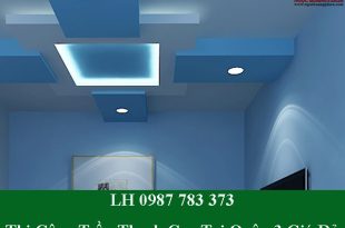 Thi công trần thạch cao tại quận 3 giá rẻ