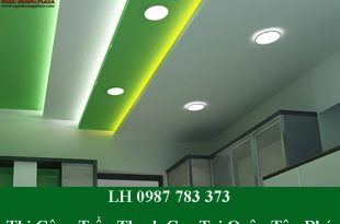 Thi công trần thạch cao tại quận tân phú theo yêu cầu