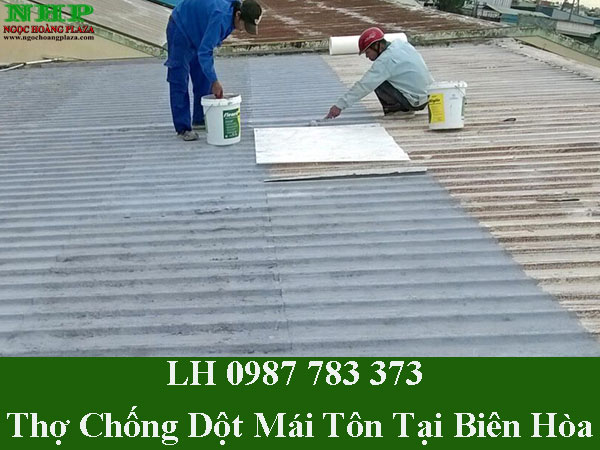 Thợ chống dột mái tôn tại thành phố biên hòa giá rẻ