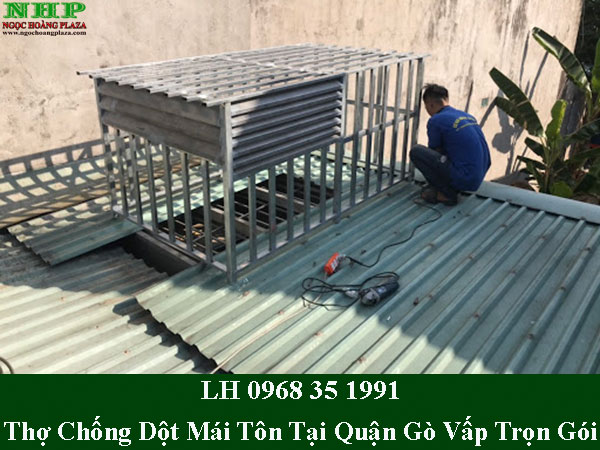 Thợ chống dột mái tôn tại quận gò vấp trọn gói