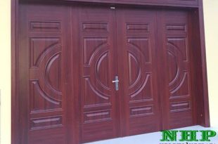Làm cửa sắt giả gỗ tại quận bình thạnh