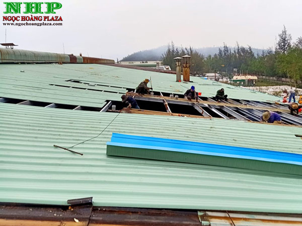 Thi công lợp mái tôn tại biên hòa trọn gói