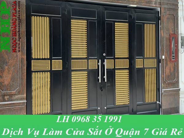Dịch vụ làm cửa sắt tại quận 7 giá rẻ